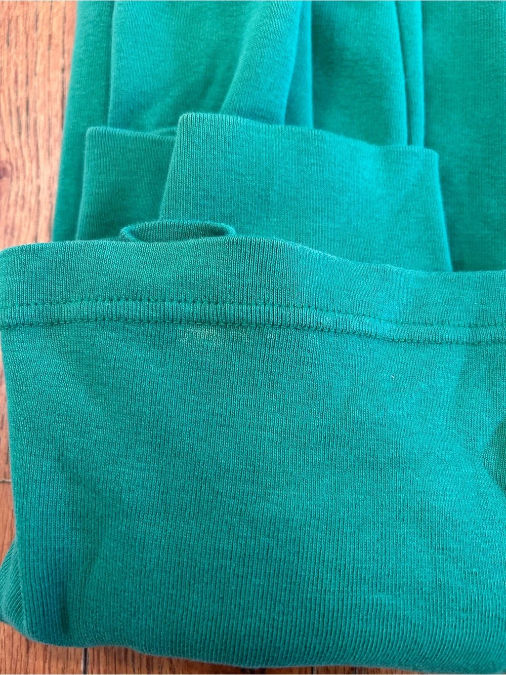 Hanna Andersson Adult L Large Green Organic Cotton Long Sleeve T-Shirt Tee Shirt